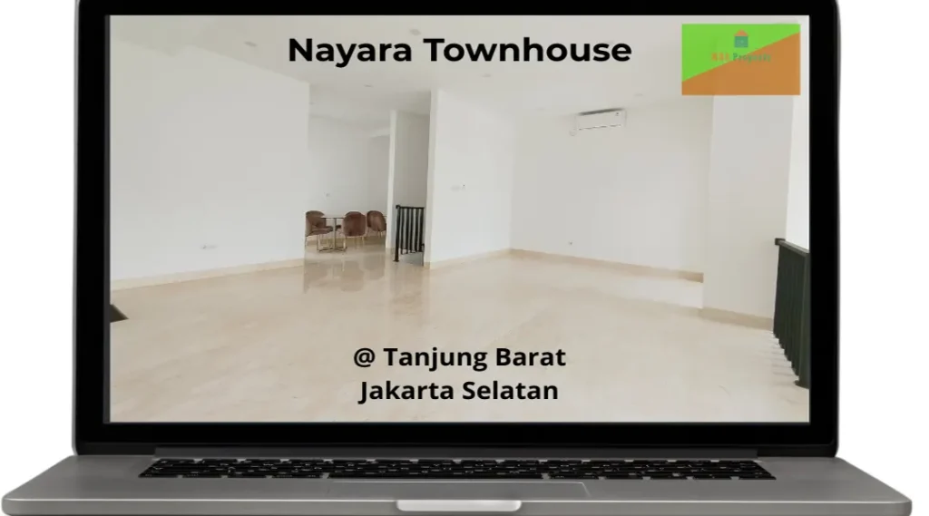 jual rumah tiga lantai di nayara townhouse